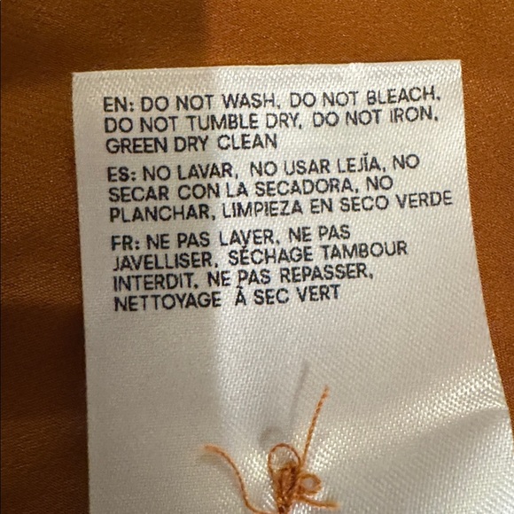 NEW Reformation Daniela Silk Maxi Deep V Dress - Copper - Picture 7 of 9